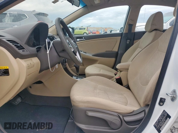 2012 Hyundai Accent GLS with VIN KMHCU4AEXCU069242, listed as a Copart auction lot 61475315 with 136,591 mi miles and Salvage title. Bid and sale history available at DreamBid. Image 7.