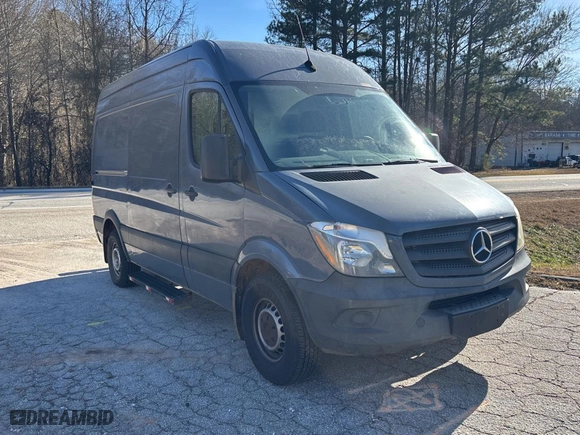2018 Mercedes-Benz Sprinter Cargo Van Worker with VIN WD3PE7CD5JP631580, listed as a Copart auction lot 88968925 with 120,335 mi miles and Clean Title. Bid and sale history available at carsss.com. Image 1.