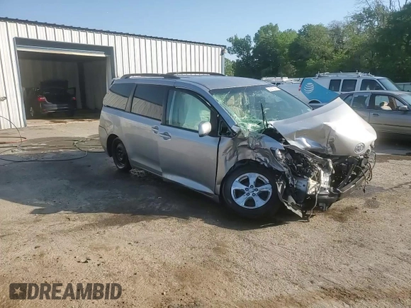 2014 Toyota Sienna LE AAS with VIN 5TDKK3DC5ES447565, listed as a Copart auction lot 52301335 with 0 mi miles and Salvage Title. Bid and sale history available at carsss.com. Image 14.