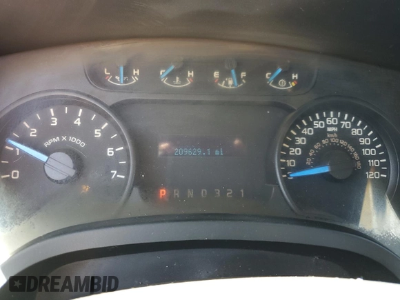 2014 Ford F-150 XL with VIN 1FTNF1CF6EKD16492, listed as a Copart auction lot 64820745 with 209,629 mi miles and Salvage title. Bid and sale history available at DreamBid. Image 9.