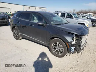 2024 Kia Sportage EX with VIN 5XYK33DF9RG141866, listed as a Copart auction lot 45470684 with 13,694 mi miles and Salvage Title. Bid and sale history available at carsss.com. Image 4.
