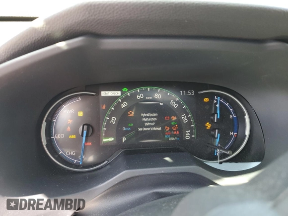 2024 Toyota RAV4 Hybrid XLE Premium with VIN JTMB6RFV7RD129471, listed as a Copart auction lot 53905745 with 8,869 mi miles and Salvage Title. Bid and sale history available at carsss.com. Image 9.