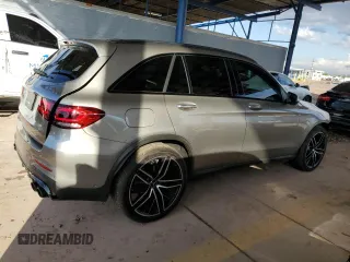 2021 Mercedes-Benz GLC with VIN W1N0G6EB9MF991834, listed as a Copart auction lot 76403474 with 22,676 mi miles and Salvage Title. Bid and sale history available at carsss.com. Image 3.