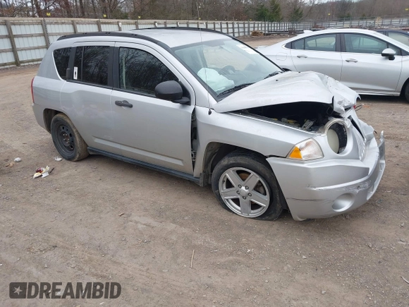 2007 Jeep Compass Sport with VIN 1J8FT47W57D397445, listed as a IAAI auction lot 41699966 with 235,960 mi miles. Bid and sale history available at carsss.com. Image 1.