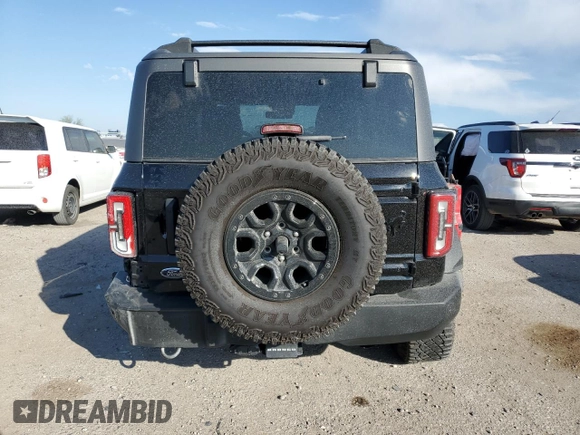 2022 Ford Bronco with VIN 1FMDE5CP1NLB22845, listed as a Copart auction lot 83613404 with 30,911 mi miles and Salvage title. Bid and sale history available at DreamBid. Image 6.