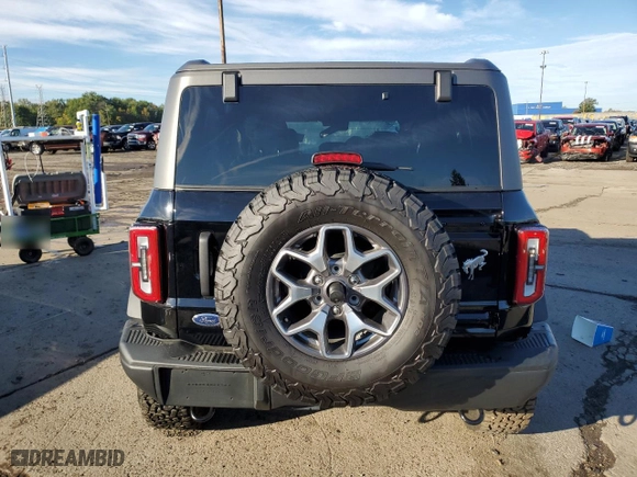 2024 Ford Bronco Badlands with VIN 1FMEE9BP5RLA45061, listed as a Copart auction lot 74186774 with 767 mi miles and Salvage Title. Bid and sale history available at carsss.com. Image 6.