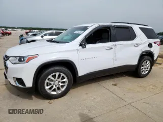 2020 Chevrolet Traverse LT Cloth z VIN 1GNERGKW7LJ139635, wystawiony jako Copart lot #56644195 z przebiegiem 61 713 mil mil oraz Szkoda całkowita • Salvage title. Historia ofert i sprzedaży dostępna na DreamBid. Obrazek 1.