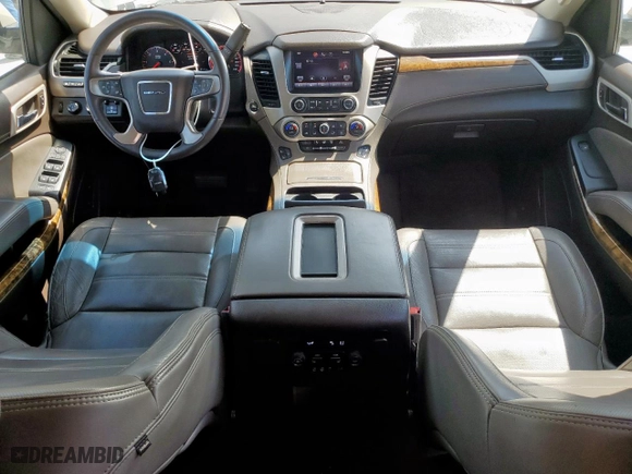 2015 GMC Yukon Denali with VIN 1GKS2CKJ9FR113741, listed as a Copart auction lot 50433165 with 158,212 mi miles and Salvage Title. Bid and sale history available at carsss.com. Image 8.