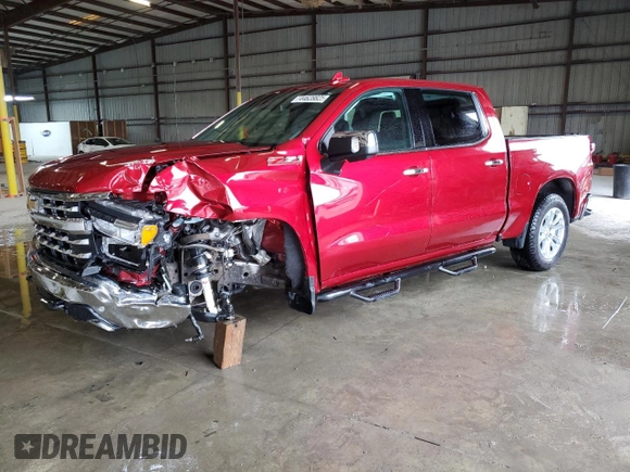 2023 Chevrolet Silverado 1500 LTZ with VIN 1GCUDGED9PZ320126, listed as a Copart auction lot 44628825 with 10,003 mi miles and Salvage Title. Bid and sale history available at carsss.com. Image 1.
