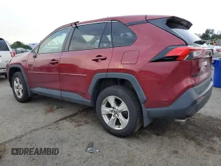 2021 Toyota RAV4 Hybrid XLE with VIN 2T3RWRFV4MW111102, listed as a Copart auction lot 64334365 with 37,662 mi miles and Salvage title. Bid and sale history available at DreamBid. Image 2.