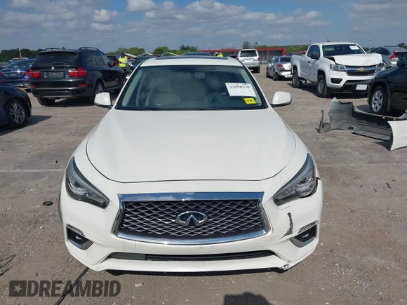 2020 Infiniti Q50 Luxe with VIN JN1EV7AP6LM201462, listed as a IAAI auction lot 42090939 with 50,633 mi miles and . Bid and sale history available at DreamBid. Image 13.