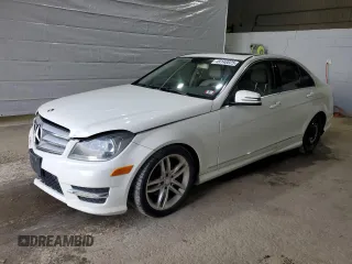 2012 Mercedes-Benz C 300 Sport with VIN WDDGF8BB7CR228318, listed as a Copart auction lot 49140025 with 153,357 mi miles and Salvage title. Bid and sale history available at DreamBid. Image 1.