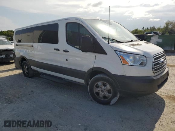2017 Ford Transit XL with VIN 1FBZX2YM8HKA63177, listed as a Copart auction lot 54858195 with 123,403 mi miles and Salvage Title. Bid and sale history available at DreamBid. Image 4.