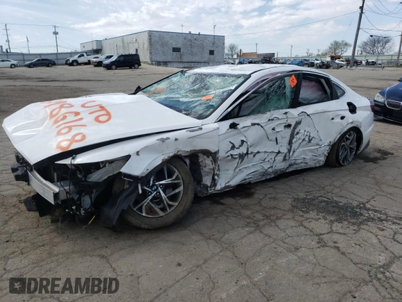 2023 Hyundai Sonata SEL with VIN KMHL64JA3PA255056, listed as a Copart auction lot 53910085 with Not Provided miles and Non Repairable. Bid and sale history available at DreamBid. Image 1.