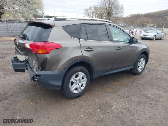 2015 Toyota RAV4 LE with VIN 2T3BFREV1FW245801, listed as a IAAI auction lot 42039074 with 129,181 mi miles. Bid and sale history available at carsss.com. Image 4.
