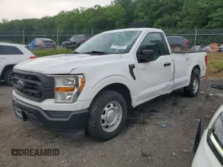2022 Ford F-150 XL with VIN 1FTMF1CB5NKD89975, listed as a Copart auction lot 57443525 with 65,183 mi miles and Clean title. Bid and sale history available at DreamBid. Image 1.