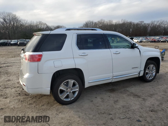 2015 GMC Terrain Denali with VIN 2GKALUEK4F6296481, listed as a Copart auction lot 87426554 with 66,962 mi miles and Salvage Title. Bid and sale history available at carsss.com. Image 3.