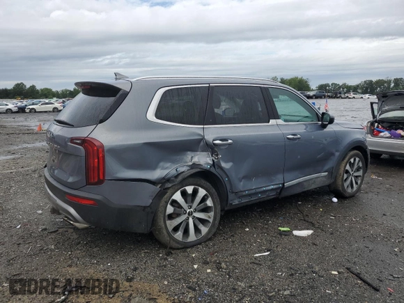 2022 Kia Telluride S with VIN 5XYP6DHC9NG298360, listed as a Copart auction lot 63204025 with 31,704 mi miles and Salvage title. Bid and sale history available at DreamBid. Image 3.