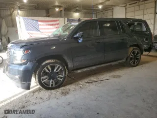 2020 Chevrolet Suburban Premier with VIN 1GNSKJKC7LR260712, listed as a Copart auction lot 45526885 with 94,786 mi miles and Salvage Title. Bid and sale history available at carsss.com. Image 1.