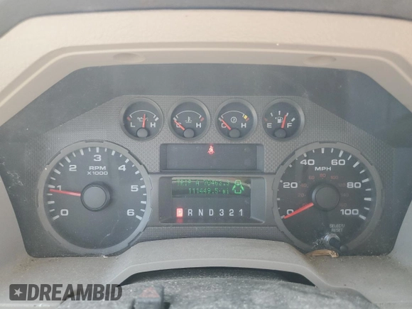 2008 Ford F-250 XL with VIN 1FDSX20558ED20386, listed as a Copart auction lot 61328455 with 111,449 mi miles and Salvage title. Bid and sale history available at DreamBid. Image 9.