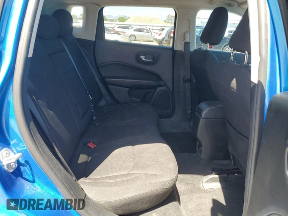 2018 Jeep Compass Sport with VIN 3C4NJDAB7JT373681, listed as a Copart auction lot 58225285 with 95,542 mi miles and Salvage title. Bid and sale history available at DreamBid. Image 10.