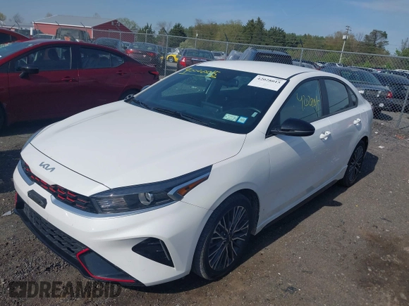2023 Kia Forte GT-Line with VIN 3KPF54AD5PE563311, listed as a IAAI auction lot 42028015 with 54,900 mi miles. Bid and sale history available at carsss.com. Image 17.