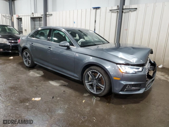 2017 Audi A4 Premium Plus with VIN WAUENAF48HN022119, listed as a Copart auction lot 43076975 with 63,305 mi miles and Salvage Title. Bid and sale history available at carsss.com. Image 4.