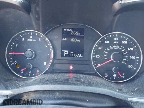 2016 Kia Forte LX with VIN KNAFX4A65G5522312, listed as a IAAI auction lot 40583940 with 114,623 mi miles. Bid and sale history available at carsss.com. Image 7.