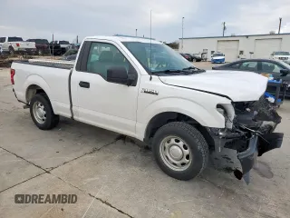 2018 Ford F-150 XL with VIN 1FTMF1CB6JKF30112, listed as a Copart auction lot 47016405 with 48,584 mi miles and Salvage Title. Bid and sale history available at carsss.com. Image 4.