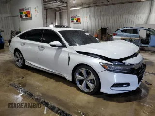 2020 Honda Accord Touring with VIN 1HGCV2F98LA011036, listed as a Copart auction lot 58977685 with 75,467 mi miles and Salvage title. Bid and sale history available at DreamBid. Image 4.