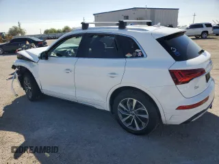 2021 Audi Q5 Premium Plus with VIN WA1BAAFY3M2021843, listed as a Copart auction lot 61691355 with Not provided miles and Salvage title. Bid and sale history available at DreamBid. Image 2.