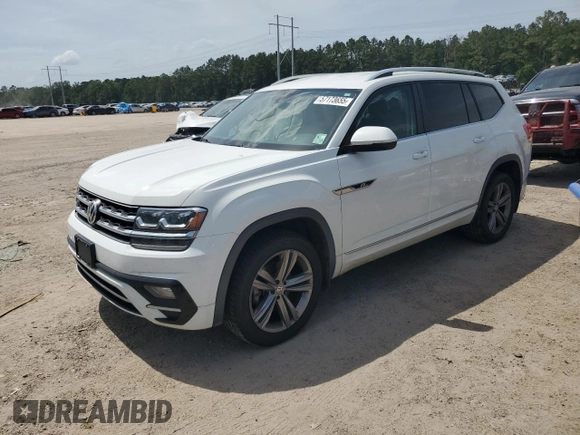 2018 Volkswagen Atlas SE with VIN 1V2PR2CA4JC520706, listed as a Copart auction lot 57173655 with 119,753 mi miles and Salvage title. Bid and sale history available at DreamBid. Image 1.