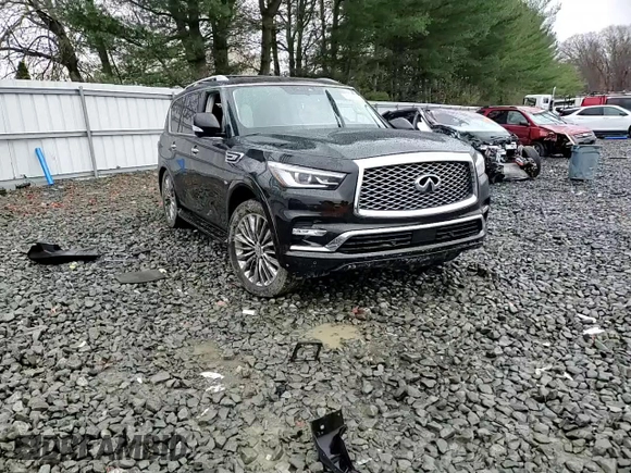 2018 Infiniti QX80 with VIN JN8AZ2NE0J9190068, listed as a Copart auction lot 81597904 with Not provided miles and Salvage title. Bid and sale history available at DreamBid. Image 12.