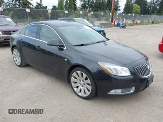 2011 Buick Regal CXL Turbo TO7 with VIN W04G15GV0B1047045, listed as a IAAI auction lot 42131134 with 120,951 mi miles. Bid and sale history available at carsss.com. Image 1.