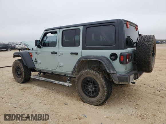 2023 Jeep Wrangler Willys with VIN 1C4HJXDN6PW664826, listed as a Copart auction lot 43116525 with 20,004 mi miles and Salvage Title. Bid and sale history available at DreamBid. Image 2.