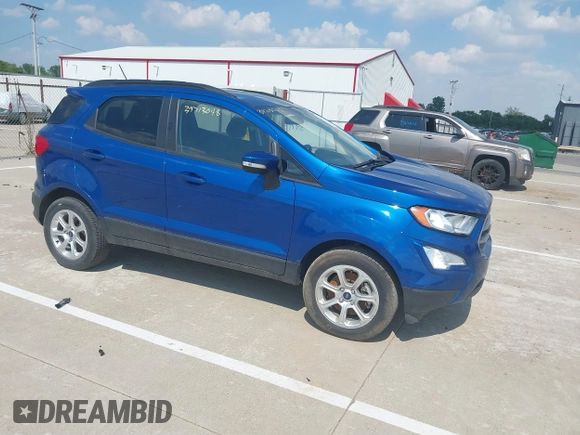 2021 Ford EcoSport SE with VIN MAJ3S2GE2MC450148, listed as a IAAI auction lot 39713048 with 30,115 mi miles and . Bid and sale history available at carsss.com. Image 1.