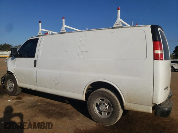 2014 Chevrolet Express Cargo Van with VIN 1GCWGFCA2E1194237, listed as a Copart auction lot 77768844 with 164,426 mi miles and Salvage Title. Bid and sale history available at carsss.com. Image 2.