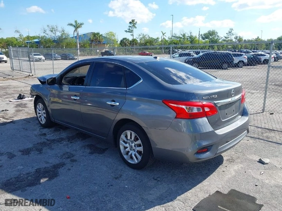 2017 Nissan Sentra SV with VIN 3N1AB7AP3HL642104, listed as a IAAI auction lot 41898136 with 83,495 mi miles. Bid and sale history available at carsss.com. Image 3.