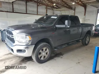 2019 Ram 2500 Big Horn with VIN 3C6UR5DJ1KG698244, listed as a Copart auction lot 52129385 with 108,673 mi miles and Salvage title. Bid and sale history available at DreamBid. Image 1.