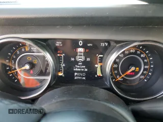 2019 Jeep Wrangler Unlimited Sport S with VIN 1C4HJXDG7KW603821, listed as a Copart auction lot 55846875 with 37,711 mi miles and Salvage title. Bid and sale history available at DreamBid. Image 9.