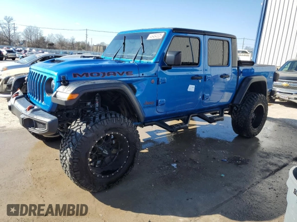 2022 Jeep Gladiator Mojave with VIN 1C6JJTEG2NL178515, listed as a Copart auction lot 46484525 with 19,975 mi miles and Non repairable. Bid and sale history available at DreamBid. Image 1.