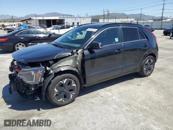 2023 Kia Niro Wind with VIN KNDCR3L15P5025823, listed as a Copart auction lot 50374514 with 37,647 mi miles and Salvage Title. Bid and sale history available at DreamBid. Image 1.