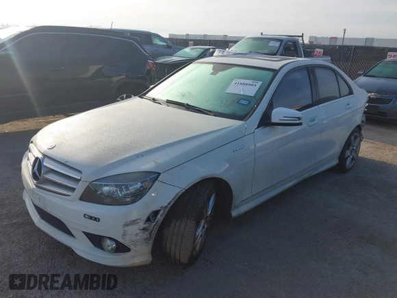 2011 Mercedes-Benz C with VIN WDDGF5EB2BA462275, listed as a IAAI auction lot 41888905 with 173,778 mi miles. Bid and sale history available at carsss.com. Image 2.