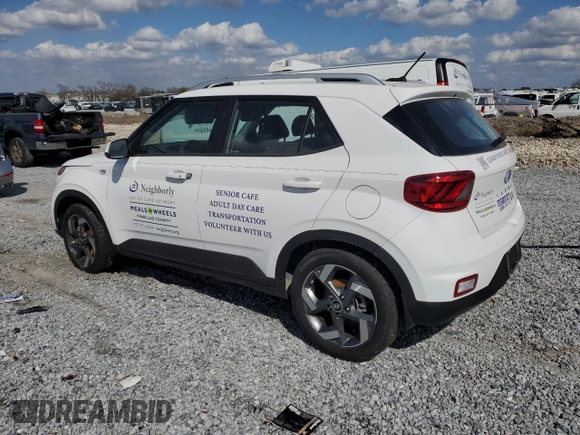 2024 Hyundai Venue SEL with VIN KMHRC8A37RU308208, listed as a Copart auction lot 45903645 with Not provided miles and Salvage title. Bid and sale history available at DreamBid. Image 2.