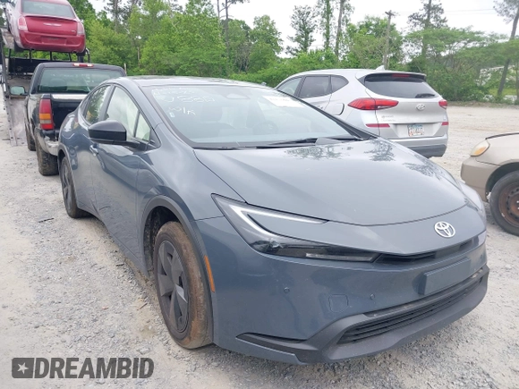 2024 Toyota Prius LE with VIN JTDACAAU9R3028815, listed as a IAAI auction lot 42150442 with 20,510 mi miles and . Bid and sale history available at DreamBid. Image 1.