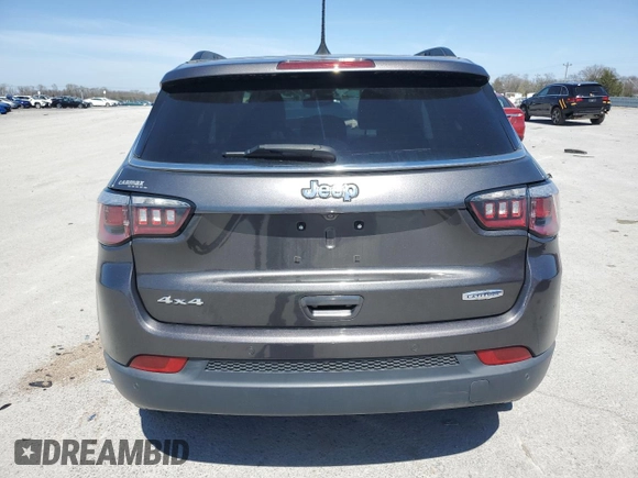 2018 Jeep Compass Latitude with VIN 3C4NJDBB5JT306138, listed as a Copart auction lot 50332855 with 102,844 mi miles and Salvage Title. Bid and sale history available at carsss.com. Image 6.
