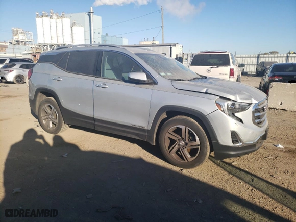 2019 GMC Terrain SLT with VIN 3GKALPEV2KL135323, listed as a Copart auction lot 77247504 with 92,381 mi miles and Salvage Title. Bid and sale history available at carsss.com. Image 4.