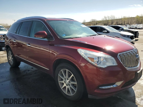 2017 Buick Enclave Leather with VIN 5GAKVBKD2HJ332373, listed as a Copart auction lot 54253585 with 153,394 mi miles and Salvage Title. Bid and sale history available at carsss.com. Image 4.