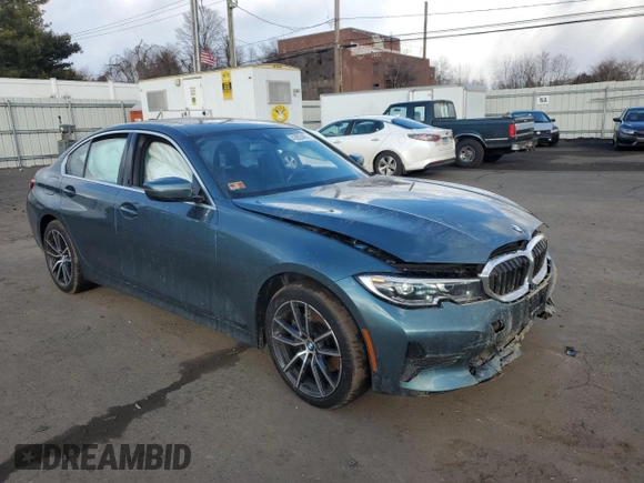 2021 BMW 3 Series 330i xDrive with VIN WBA5R7C03MFK53782, listed as a Copart auction lot 43903465 with 48,445 mi miles and Salvage Title. Bid and sale history available at carsss.com. Image 4.