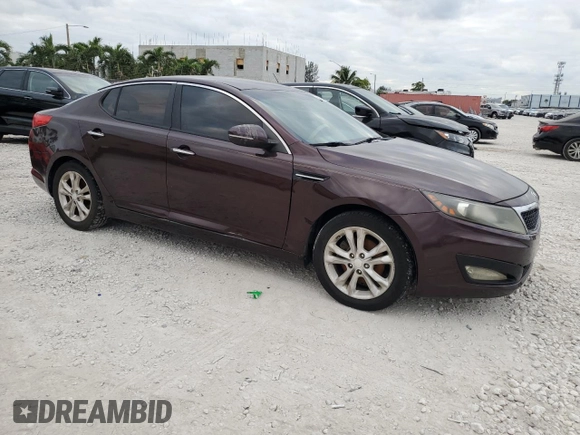 2013 Kia Optima LX with VIN 5XXGM4A76DG139737, listed as a Copart auction lot 80865254 with 141,848 mi miles and Clean Title. Bid and sale history available at DreamBid. Image 4.